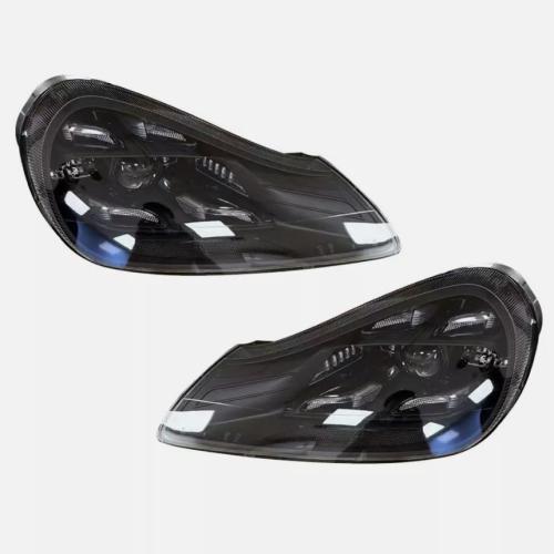 Pair Matrix LED Headlights DRL Assembly Upgrade For Porsche Cayenne 957 2007-10
