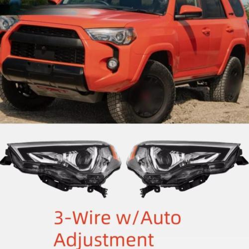 Headlights For 2021 2022 2023 Toyota 4 Runner LED Headlamps w/ Auto Left+Right