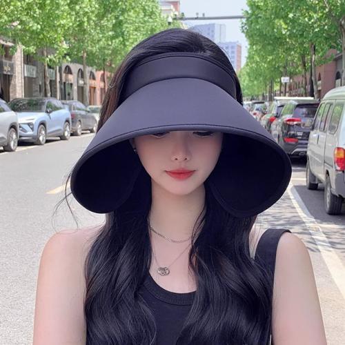 New Ice Silk Large Sunscreen Hat Women's Summer Anti-UV Cycling Sun Hat