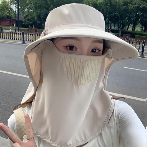 Snel droogmateriaal & Polyester Face Cover Zonnehoed : stuk