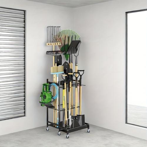 Metal Multilayer Storage Rack black PC