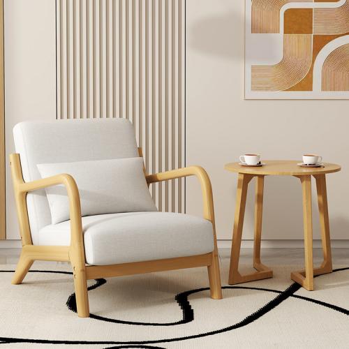 Cloth & Sponge & Solid Wood Table and Chair Set Set