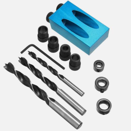 DIY Pocket Hole Jig Kit 850 Easy Drill System Woodworking Screw Drill Heavy Duty