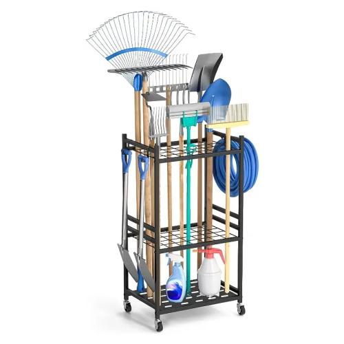 Carbon Steel Multifunction Shelf hollow black PC