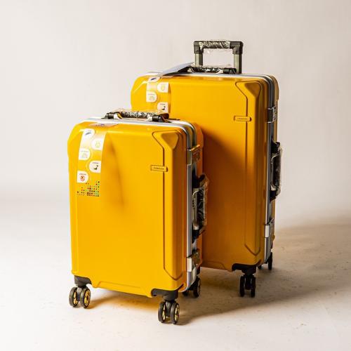 PC-Polycarbonate Suitcase anti-theft & waterproof Aluminium & Polyester PC