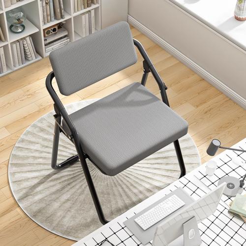 Mesh Fabric & Carbon Steel & PU Leather Foldable Chair portable Solid PC