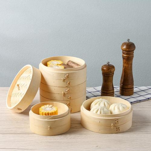 Bamboo Food Steamer & hollow & breathable PC