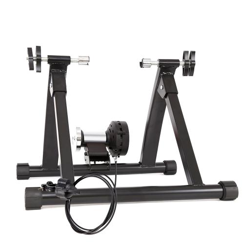 Metal Indoor Bicycle Trainer durable black : PC