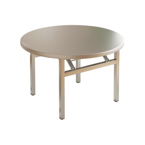 Glass & Stainless Steel foldable Foldable Table durable silver PC