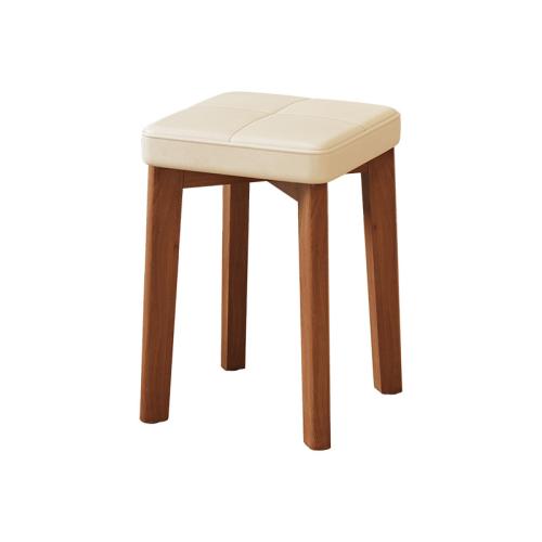 Beech wood & PU Leather foldable Stool durable PC