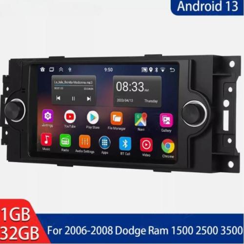 For 2006-2008 Dodge Ram 1500 2500 3500 Android 13 Car Stereo Radio GPS Navi RDS