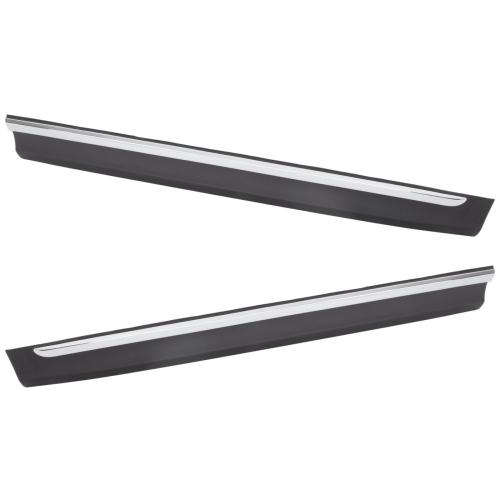 Set of 2 Door Molding and Beltlines Front Driver & Passenger Side Lower Pair