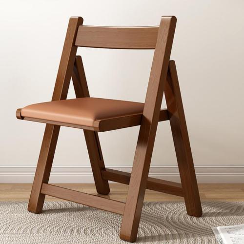 Wood & PU Leather Foldable Chair durable PC