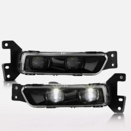 Pair LED Fog Light For 2014-2023 Dodge Durango 2017-2022 Jeep Grand Cherokee