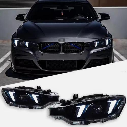 For BMW 3 Series F30 Headlight 2012-2019 Upgrade Front DRL Dynamic Turn Signal