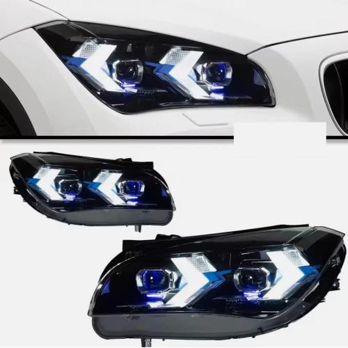 LED Headlights For BMW X1 E84 2011-2015 Front Lamps Assembly Start Up Animation