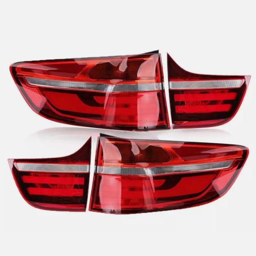 4PCS LED Tail Lights Lamps For BMW X6 E71 2008-2014 Red Rear Lamp Inner + Outer