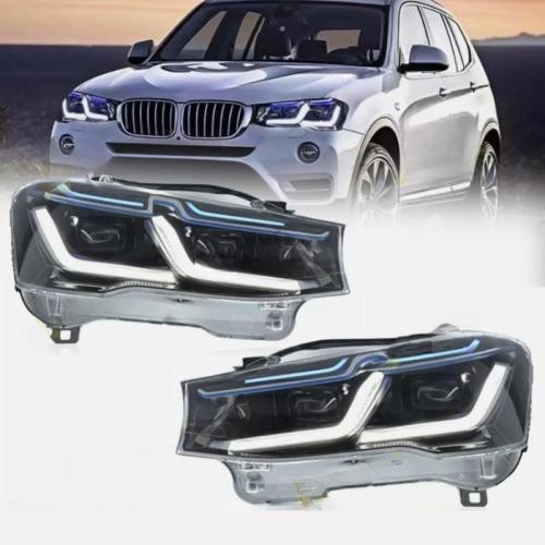 LED Headlight Assembly Front Lamps For BMW X3 F25 2010-2017