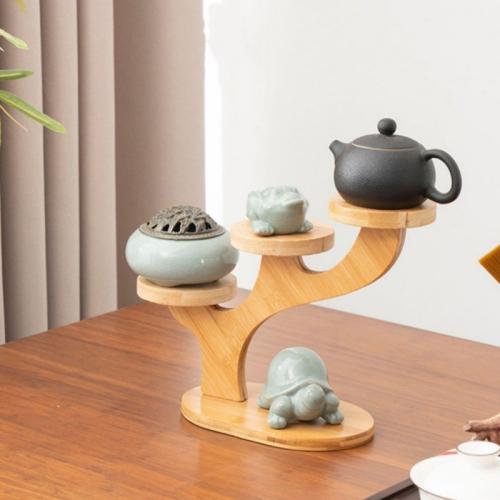 Moso Bamboo Shelf for storage & durable & waterproof Solid PC