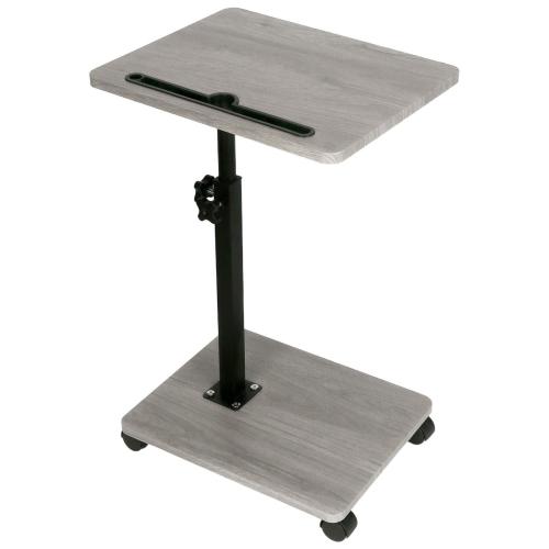 Steel & Wood adjustable Tea Table durable gray PC