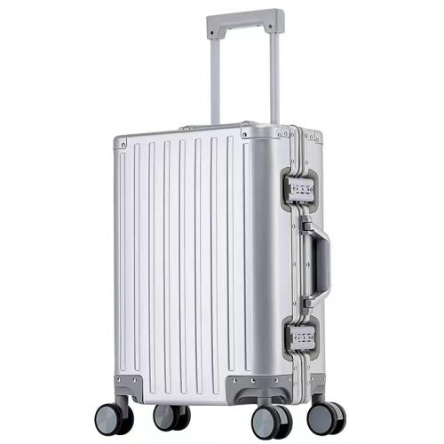 Aluminium Alloy Suitcase Polyester PC