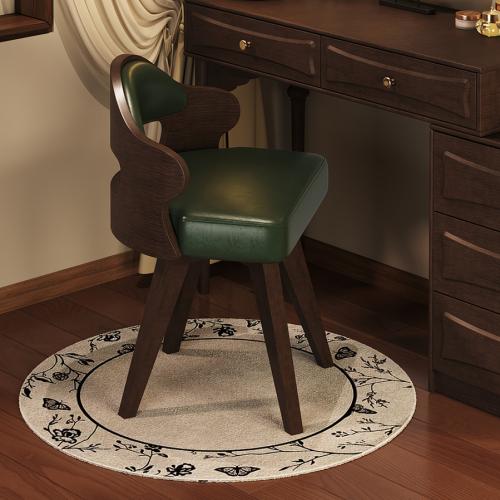 Sponge & Solid Wood & PU Leather single & Soft Office Chair rotatable PC