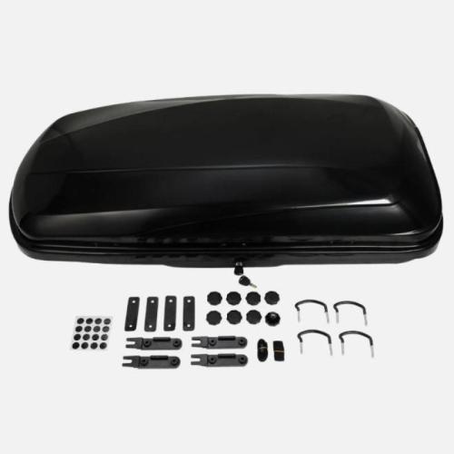320 Litre Capacity Car Roof Box Gloss Black Finish Camping Travel Top Luggage