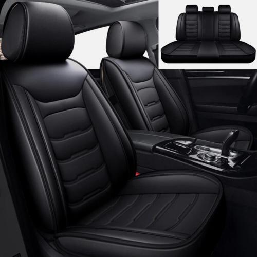 For Toyota Tacoma Leather Car 5 Seat Cover Front Rear Full Set Cushion Protector