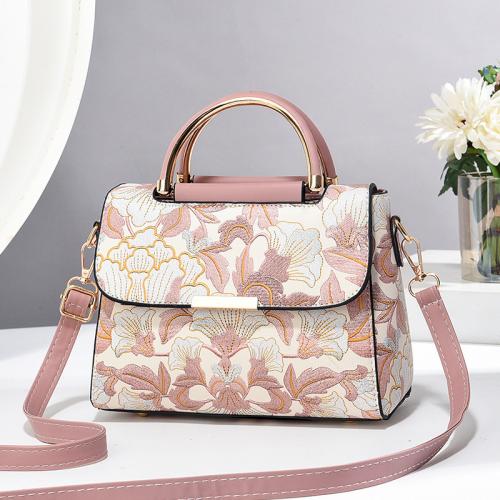 PU Leather Easy Matching Crossbody Bag contrast color PC