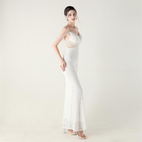 Polyester Slim Long Evening Dress PC