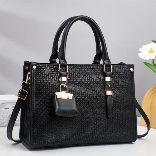 PU Leather with silk scarf Handbag large capacity PC