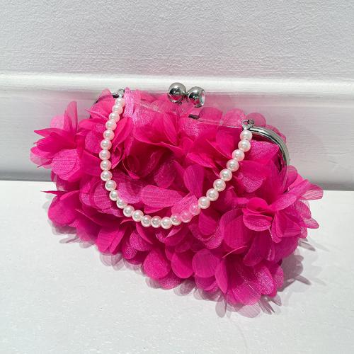 Toile Sac d’embrayage Perle en plastique Floral plus de couleurs pour le choix pièce