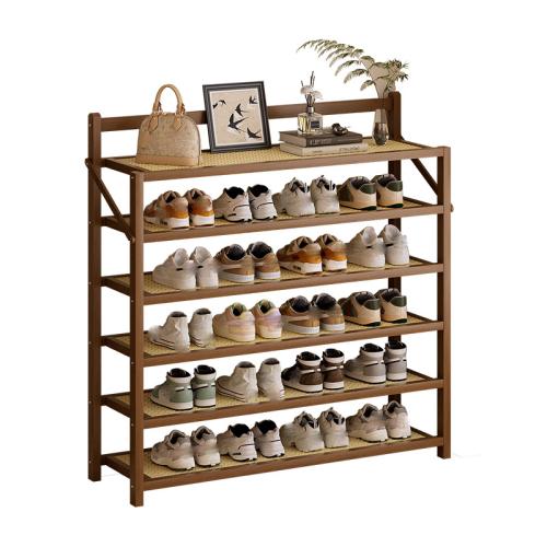 Medium Density Fiberboard & Moso Bamboo foldable Shoes Rack Organizer large capacity PC