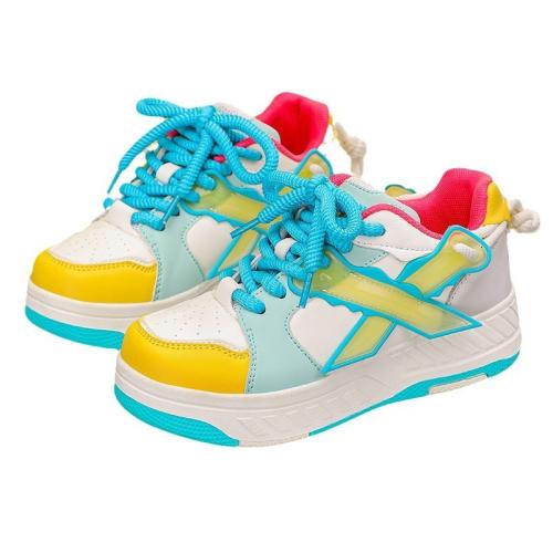 Kůže z mikrovlákna & EVA Silikon Dětské kolečka boty più colori per la scelta Dvojice