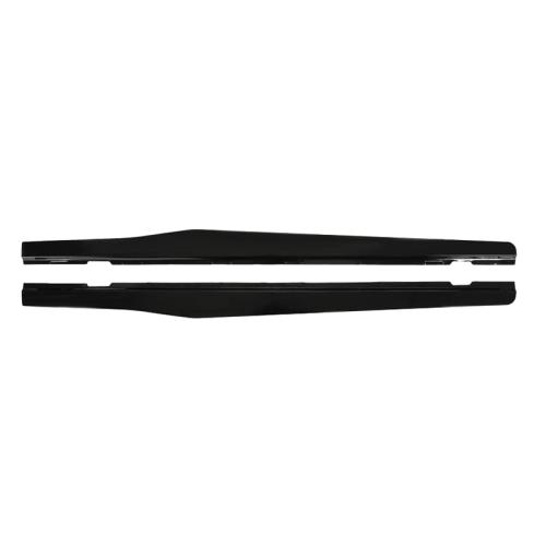 Side Skirts Extension For 2010-15 Chevy Camaro SS LS LT Gloss Black Rocker Panel
