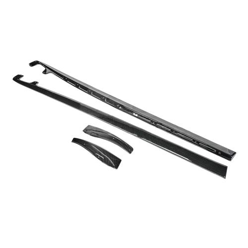 CARBON FIBER Side Skirts For 05-13 Corvette C6 Z06 | ZR1 Style & Mud Flaps