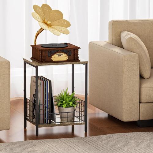 Wood & Iron Storage Rack brown PC