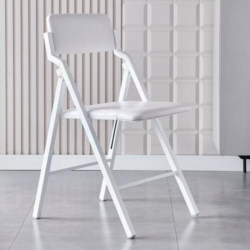 Metal & Sponge & PU Leather Foldable Chair PC
