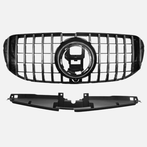 Gloss Black Front Grille Bumper Grill For  2020-2023 Mercedes X167 GLS450 GLS580