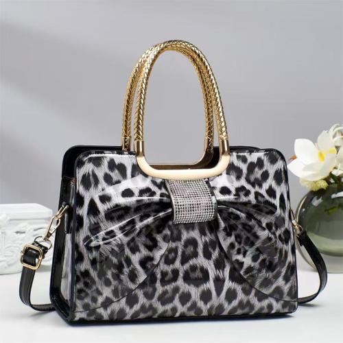 PU Leather Easy Matching Handbag with chain leopard PC
