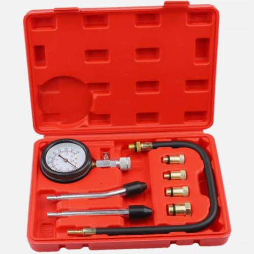  Engine Cylinder Compression Gauge Tester Kit Gas Engine Diagnostic Testing Tool 