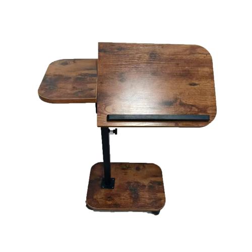 Wood & Iron adjustable Side Table durable Solid PC