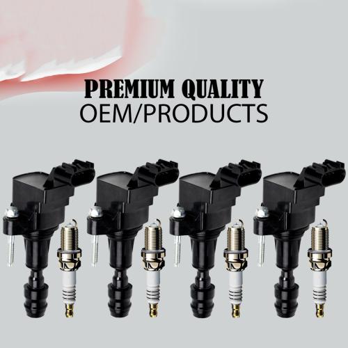 4 Ignition Coil+4 Spark Plug For Chevy Equinox Buick Regal Saturn GMC 2.4L UF491