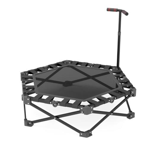 Polypropylene-PP & Iron & PVC & Nylon foldable Fitness Rebounder anti-skidding black PC