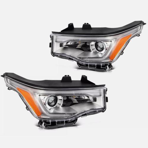 For 2017-2019 GMC Acadia Passenger Side Halogen Headlight (Chrome w/ LED DRL) RH