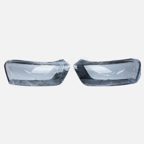 For Audi Q3 2016-2017 Front Headlight Headlamp Lens Cover+Sealant Glue Pair