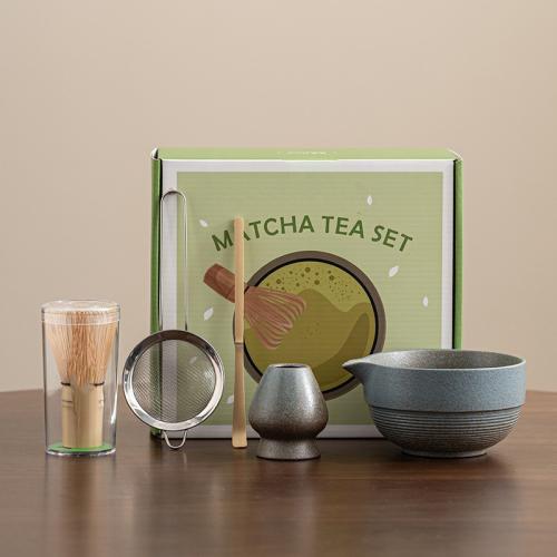 Ceramics Matcha Tea Set durable & five piece  PC