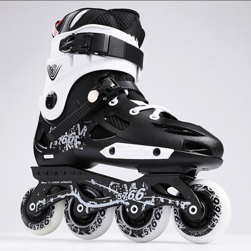 PU Rubber & Polypropylene-PP Roller Skates hardwearing Memory Foam & Mesh Fabric Pair