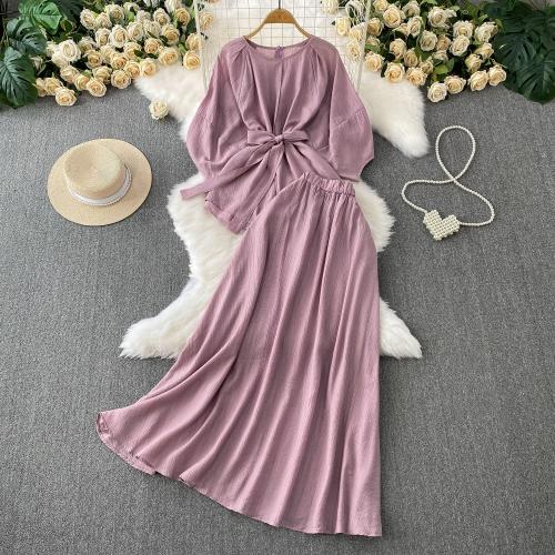 Spandex Juego de vestidos de dos piezas, más colores para elegir,  trozo