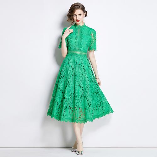 Poliéster Vestido de una pieza, labor de retazos, colores mezclados,  trozo